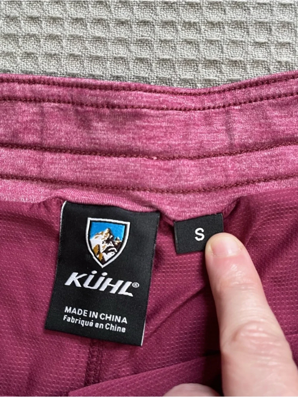 Kuhl Mova Skort Small Womens‎ Cargo Heathered Berry Stretch Knit Active